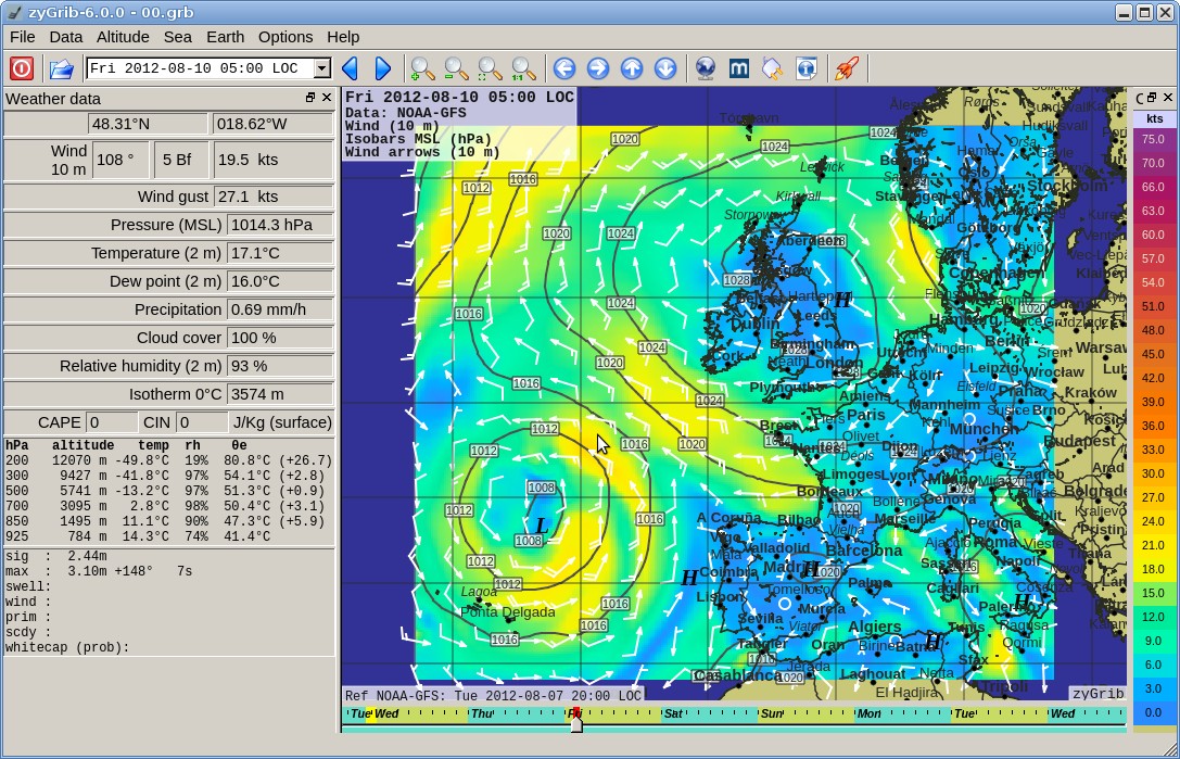 Grib Weather Charts